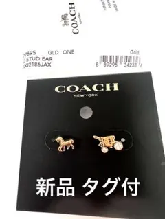 COACH レキシー ピアス ゴールド 未使用 プレゼント包装 - メルカリ