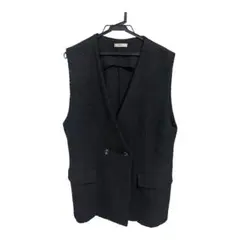 【極美品】mystic/ツイードジレ/BLACK