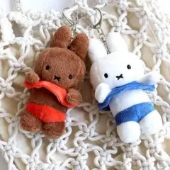 ミッフィー ぬいぐるみキーホルダー　韓国 ラスト2