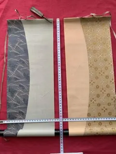 小色紙用　掛け軸　２本セット