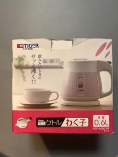 タイガー 電気ケトル わく子 PCF-A060 0.6L ピンクのサムネイル