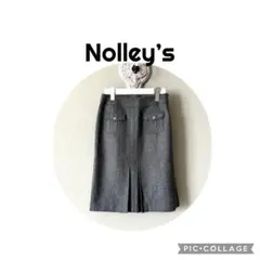 Nolley's タイトスカート 前ポケット　グレー 38のサムネイル