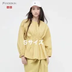 【完売】ユニクロ x JW ANDERSON ギャザーブラウス(長袖) S