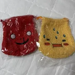 しずくちゃん　もこもこ巾着ポーチ　はなぢ　アセオ　セット