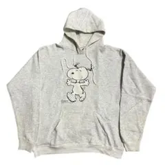 90's USA製 両面プリント スヌーピー スウェットパーカー ARTEX L