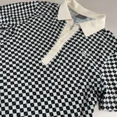 ラコステ 総柄 Tシャツ ポロシャツ ワニ 鰐 わに 38 美品 LACOSTE 