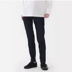 無印　婦人　ストレッチデニムスリムストレートパンツ　婦人２５（６３．５ｃｍ）