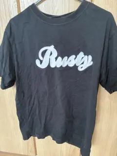 RUSTY Tシャツ ブラック ロゴプリントのサムネイル