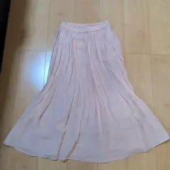 新品　ハイウエストシフォンプリーツスカート