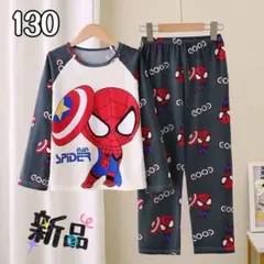 ✰新品✰キッズパジャマ 上下セット ラグランスリーブ スパイダーマン 130