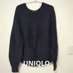 UNIQLO ネイビー 長袖ニットセーターM
