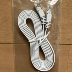 LANケーブル フラットタイプ ホワイトのサムネイル