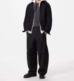 ジャージーバレルレッグパンツ