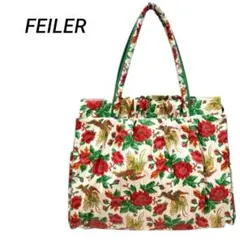 FEILER（フェイラー）花柄 トートバッグ 巾着風 大容量 ドイツ製