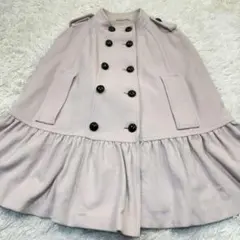 希少✨バーバリーロンドン カシミヤ　ケープコート　ポンチョ　Aライン　フリー