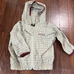 AIGLE チェック柄 フード付き ジップアップ ジャケットのサムネイル