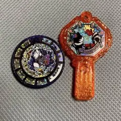 妖怪ウォッチ 妖怪アーク 猫又＆エンマ大王　妖怪メダル　闇エンマ