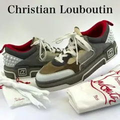 【美品】ルブタン アストロルビ スエード スニーカー　スタッズ