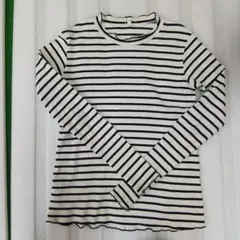 GU　白黒ボーダー　長袖 １５０