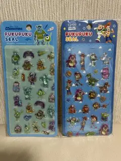 ディズニーモンスターズインク&トイストーリープクプクシール2枚セット