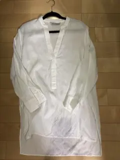 ZARA ホワイト 長袖シャツ Sサイズ