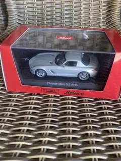 中古品 1/43 メルセデス純正 スパーク メルセデス SLS AMG シルバー