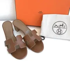 HERMES H エルメス　サンダル　オランオアジス　ミュール　フラットシューズのサムネイル