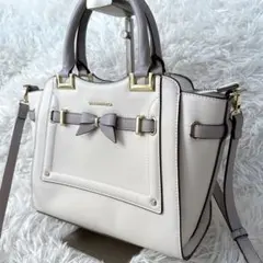 【極美品】サマンサベガ リボンモチーフ 2way ショルダーバッグ ハンドバッグ