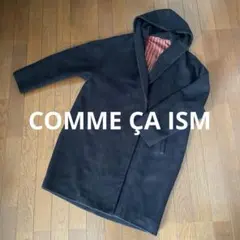 COMME ÇA ISM フード付き黒コート