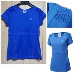 ☆adidas D82194 Tシャツ climalite S ビビッドブルー
