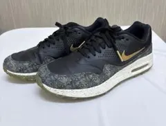 NIKE Air Max ゴルフシューズ ブラック/ゴールド