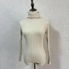 fifth/リブ編み ハイネックセーター アイボリー