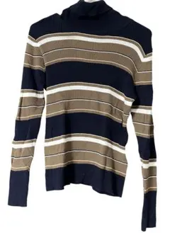 ♡美品♡American Holic タートルネックセーター F ボーダー