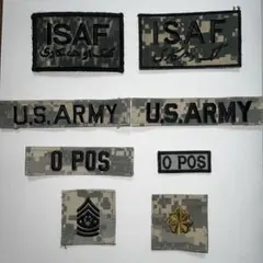 アメリカ陸軍デジタル迷彩[UCP]用　ワッペン8枚セット