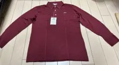 LACOSTE ワインレッド 長袖ポロシャツ L