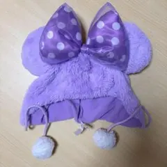 ディズニー ファンキャップ 紫 ミニー パープル