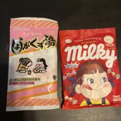 セール！新品未開封　今岡製菓 しょうがくず湯 &不二家 ミルキーのサムネイル