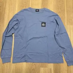 青い長袖カットソー メンズロンT