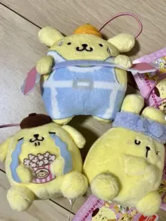 ポムポムプリン ラウンドワン限定 マスコット 全3種セット - メルカリ