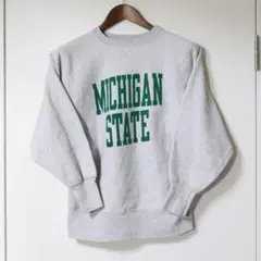 80s トリコタグ Champion リバース MICHIGAN STATE M