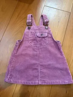 ZARA ジャンパースカート　ピンク紫 86cm