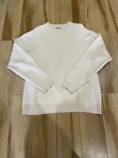 ZARA ホワイト ニットセーター L