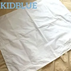 KID BLUE ホワイトコットン枕カバー刺繍ロゴ付き