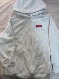 MARVEL ホワイト フード付きパーカー