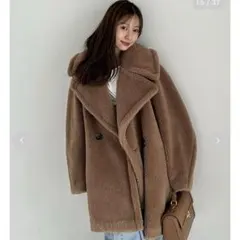 frayid ECOPELボアミドルコート