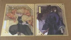 鬼滅の刃 アニプレックスオンラインくじ クリア色紙 善逸 黒死牟