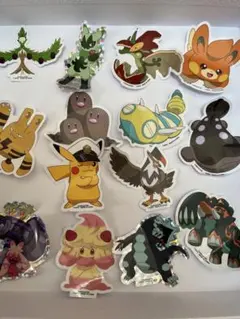 ポケモン ステッカー ガチャガチャ 14枚セット ガチャガチャ
