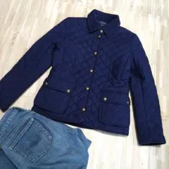 Polo Ralph Lauren ネイビー キルティングジャケット 160