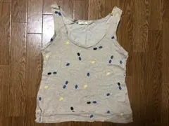 スピック&スパンSPICKandSPAN水玉タンクトップMレディースノースリーブ