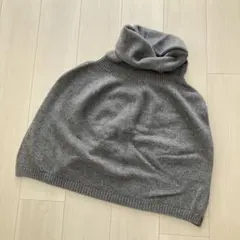 evam eva スヌード ゆったり アルパカ ウール ナイロン F グレー